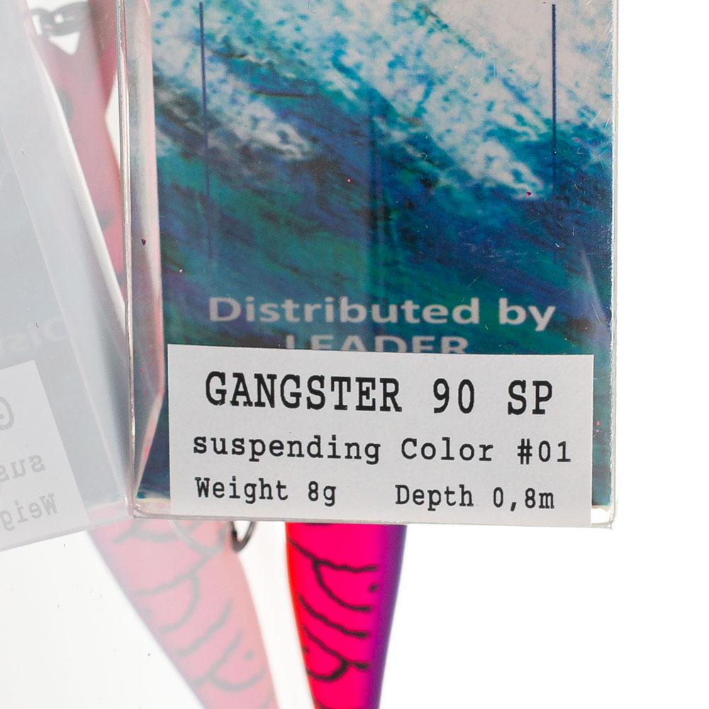 Воблер GANGSTER 90mm 8g col.01 (suspending) 2